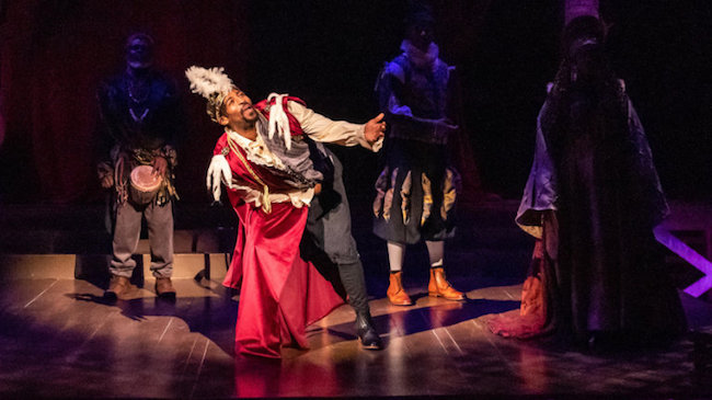 The Shakesperean actor James Hewlett, portrayed by Cameron Jamarr Davis, in The Black Rep's 'The African Company Presents Richard III,' photo by Philip Hamer.