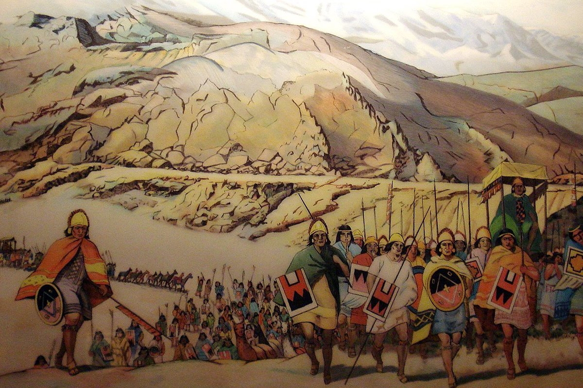 The Inca empire on the march.