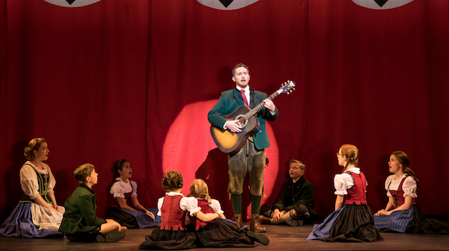 Mike McLean as Captain von Trapp and the von Trapp Family in ‘The Sound of Music,’ Photo by Matthew Murphy