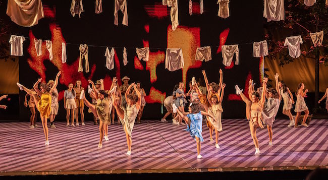 A scene from ‘On Your Feet, the Story of Emilio and Gloria Estefan,’ in performance at The Muny Theatre, photo by Phillip Hamer.