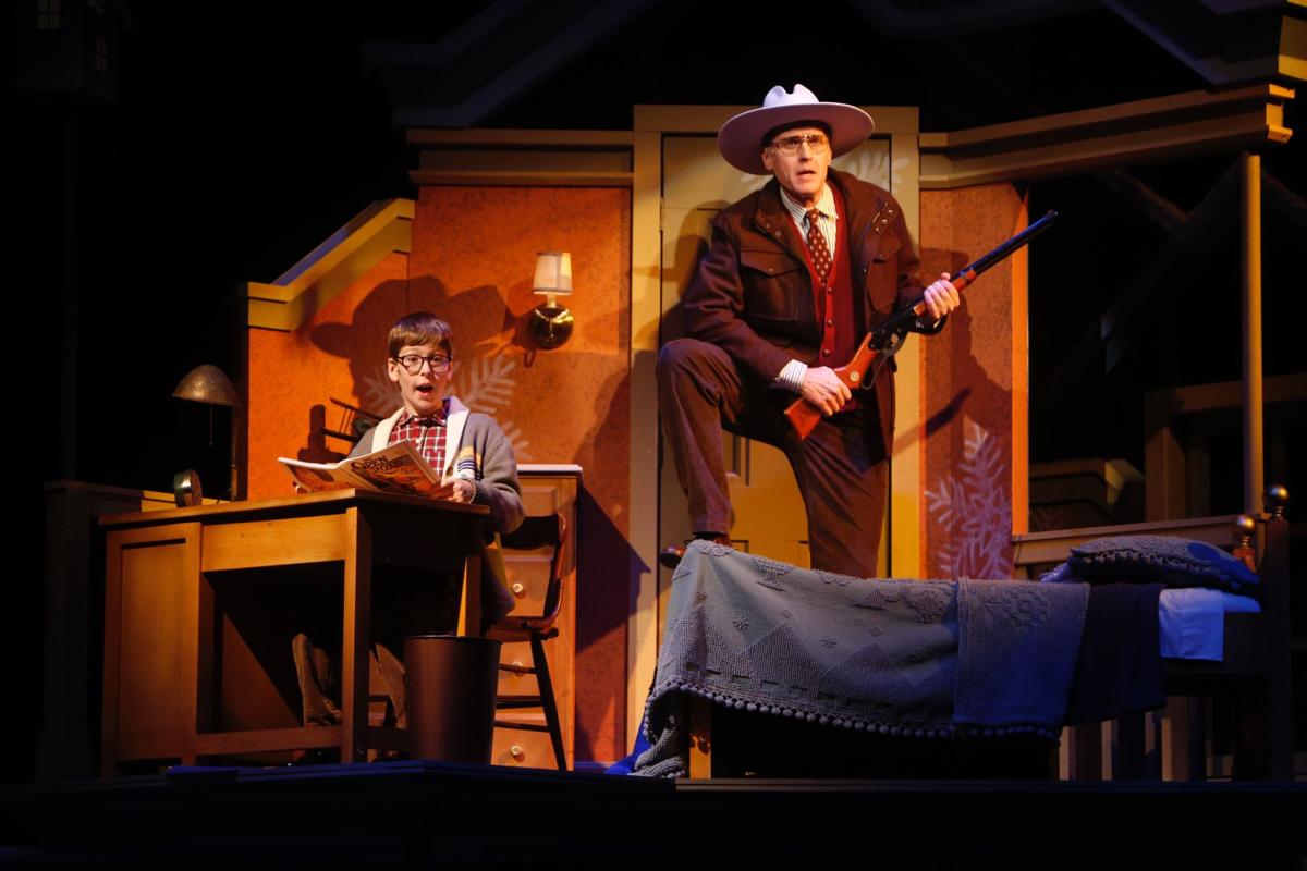 A scene from The Rep production of a 'A Christmas Story,' photo by Jerry Naunheim Jr.