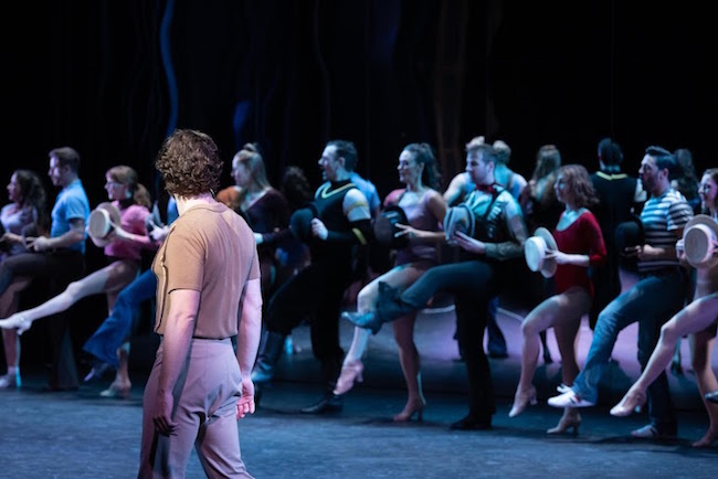 The auditioners trying out for a new Broadway musical share their stories in Stages St. Louis production of 'A Chorus Line,' photo by Philip Hamer Photography.