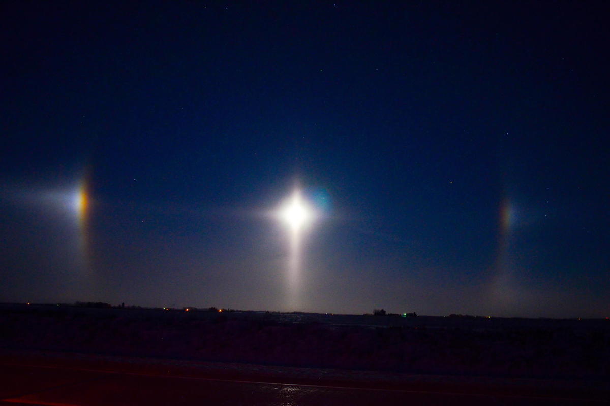 A pair of moondogs. Photo courtesy of the SLSO.