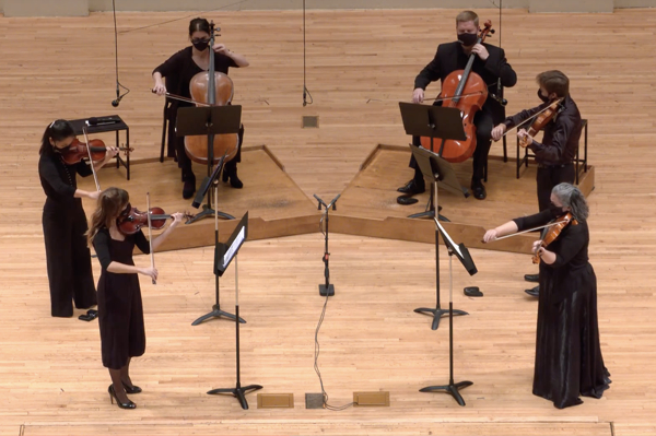 A string sextet of SLSO musicians