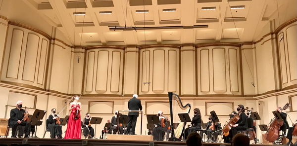 Erin Schreiber and Leonard Slatkin in Ravel's Tzigane