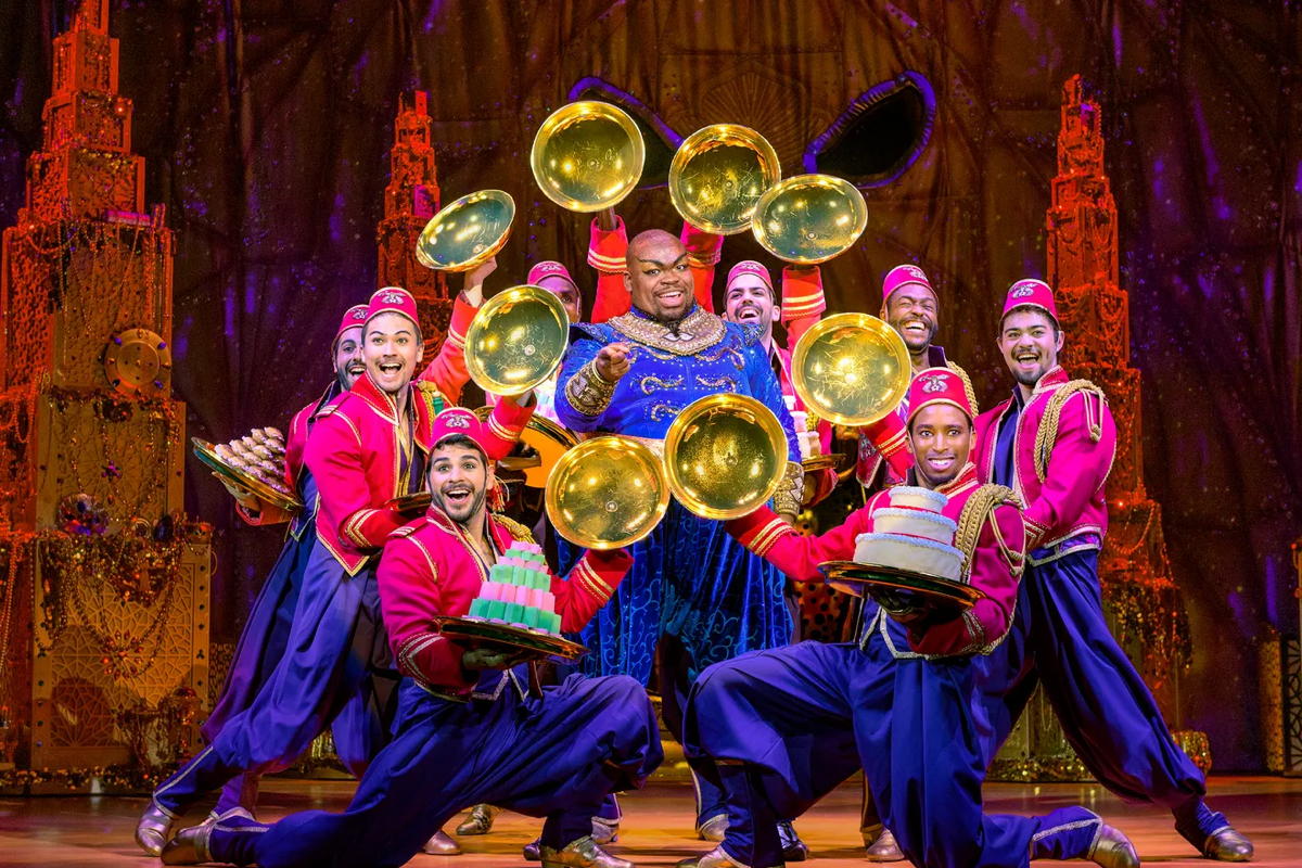 Marcus M. Martin as the Genie. Photo by Deen van Meer courtesy of The Fabulous Fox.