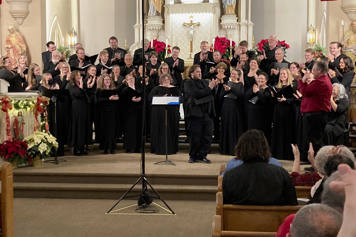 The St. Louis Chamber Chorus at All Saints Church. Photo by George Yeh.